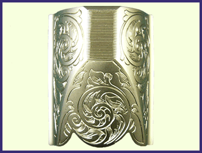 K-80 Top Latch, Nickel, Super Scroll