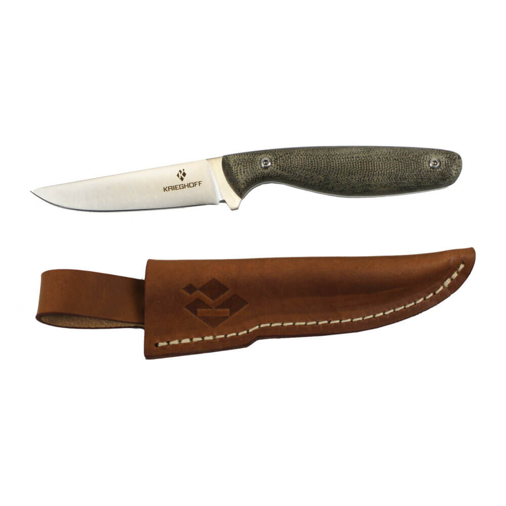 Krieghoff “Merlin” Hunting Knife by Otter, Green Micarta Handle