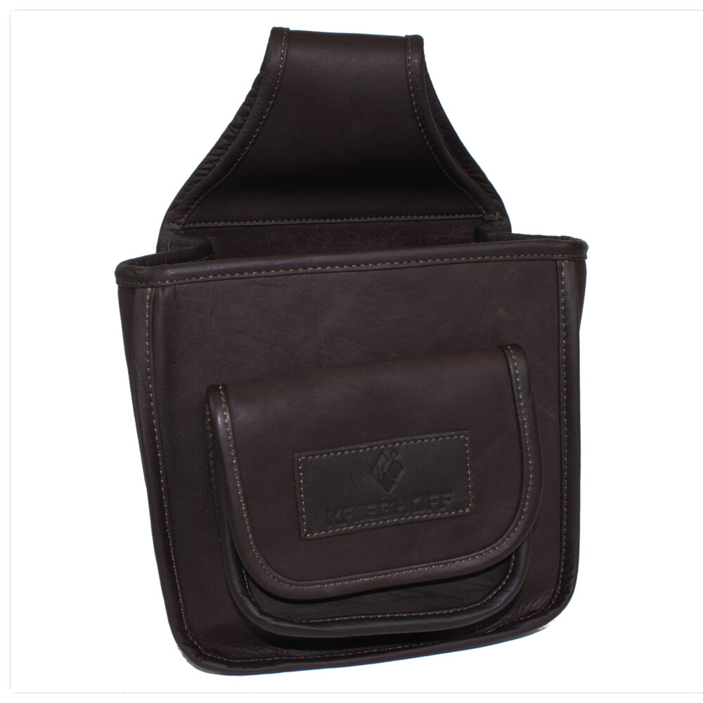 Leather Divided Pouch by Wild Hare, Two Colors