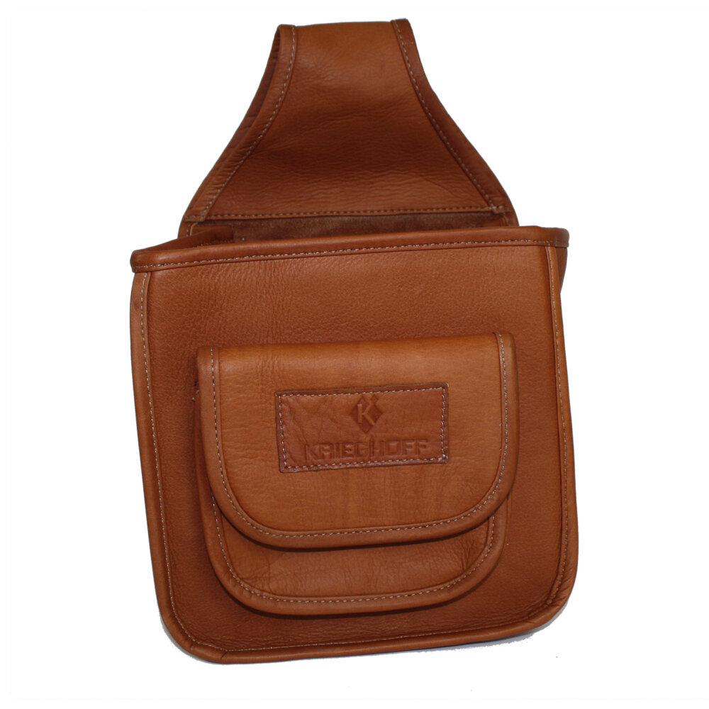 Leather Divided Pouch by Wild Hare, Two Colors