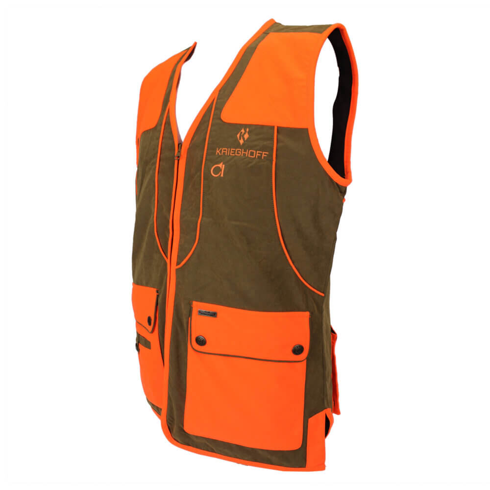 “Cevrus” Hunting Vest by Club Interchasse, Brown/Orange